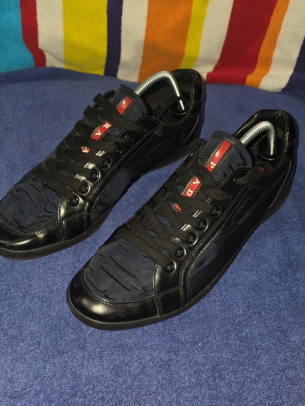 Prada Sport Low Top Sneakers Streetwear Vintage Mens Size 9